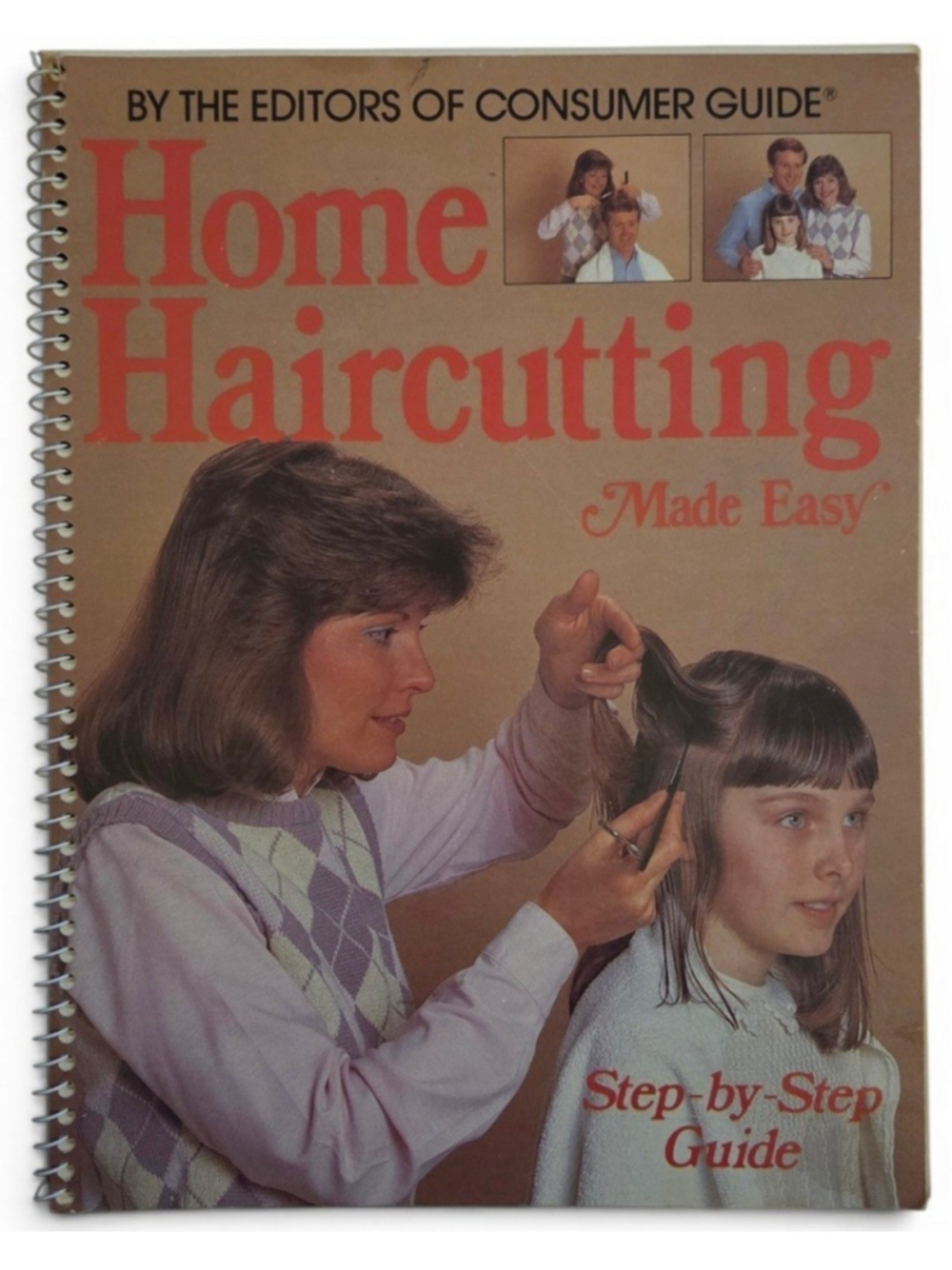 1984 Home Haircutting Made Easy Spiral Bound Book